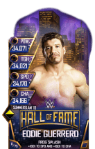 SuperCard EddieGuerrero S4 21 SummerSlam18 HallOfFame