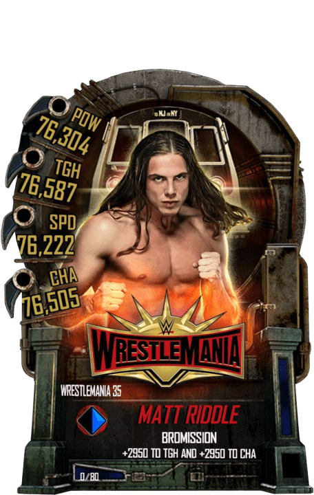SuperCard MattRiddle S5 25 WrestleMania35