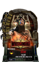 SuperCard Rowe S5 25 WrestleMania35