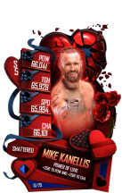 Super card mike kanellis s5 24 shattered valentine 16430 216