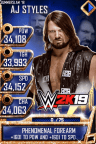 SuperCard AJStyles S4 21 SummerSlam18 WWE2K19