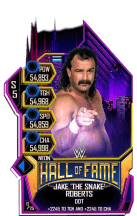 SuperCard JakeRoberts S5 23 Neon HallOfFame