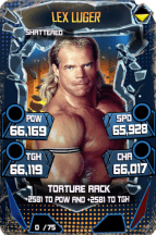 SuperCard LexLuger S5 24 Shattered Throwback