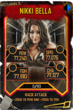 SuperCard NikkiBella S5 25 WrestleMania35 Throwback3