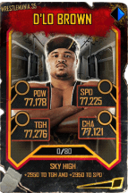 Super card d lo brown s5 25 wrestle mania35 throwback 16604 216