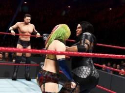 WWE2K20 MixedTag TheMiz Asuka NiaJax