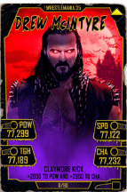 SuperCard DrewMcIntyre S5 25 WrestleMania35 Halloween