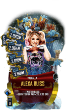 supercard alexa bliss christmas s8 44 valhalla