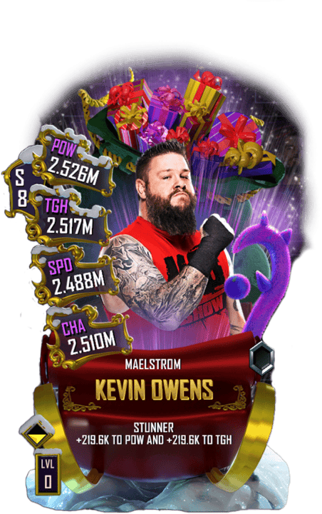 supercard kevin owens christmas s8 43 maelstrom