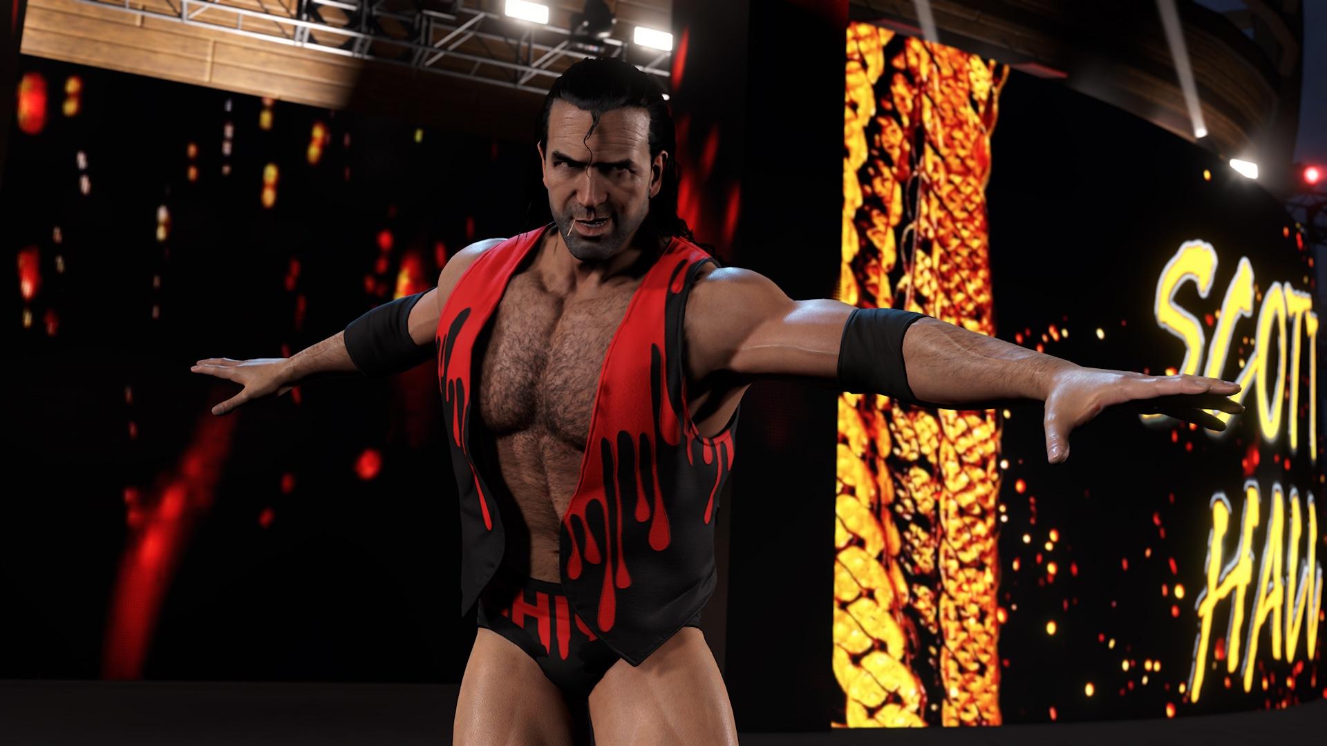 Download Scott Hall WWE 2K22 Roster Wallpaper