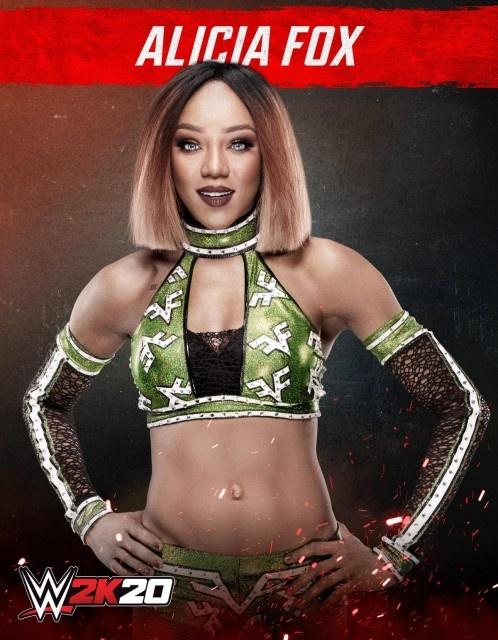 wwe2k20 artworks alicia fox
