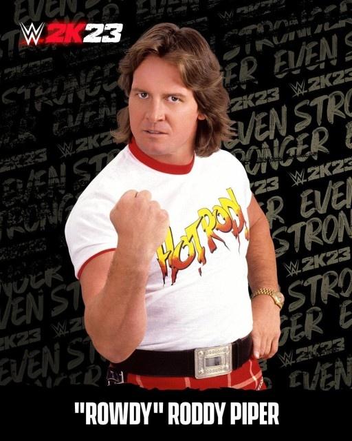 wwe2k23 artworks rowdy roddy piper