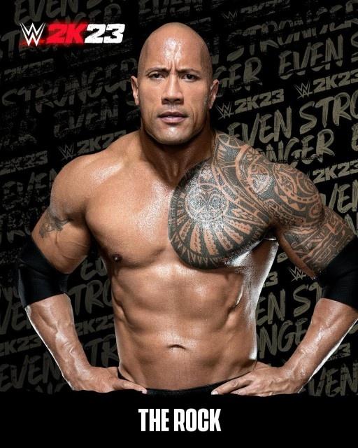 The Rock WWE 2K23 Roster
