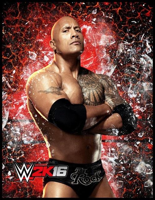 wwe2k16 artworks the rock