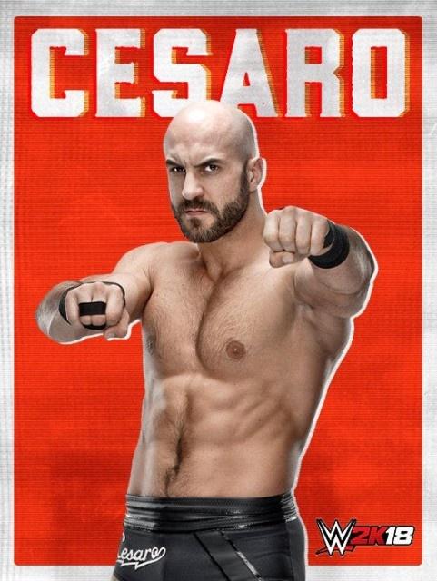 wwe2k18 artworks cesaro