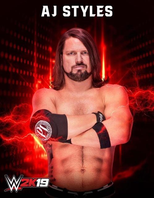 wwe2k19 artworks aj styles