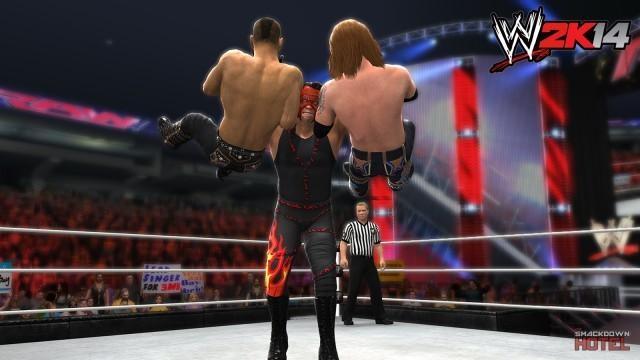 WWE2K14 DoubleChokeslam