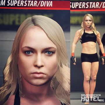 WWE2K16 RondaRouseyCAW WWE2K16 RondaRouseyCAW