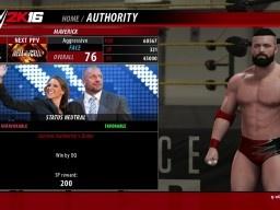 WWE2K16 Career Authority