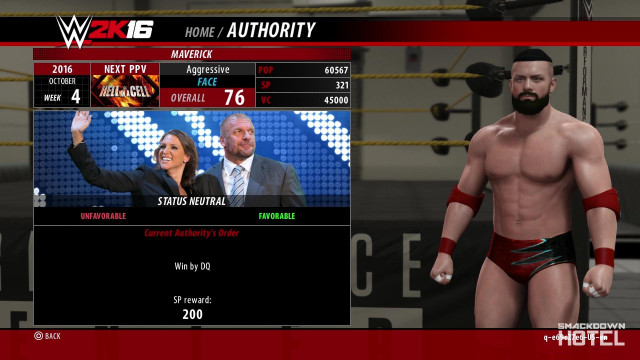 WWE2K16 Career Authority WWE2K16 Career Authority