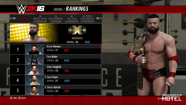 WWE2K16 Career NXT Title WWE2K16 Career NXT Title