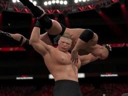 WWE2K16 LesnarF5Rock