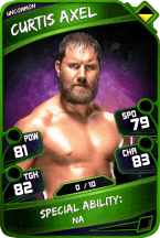 Super card  curtis axel 2  uncommon 5430 216