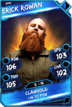 Super card  erick rowan 3  rare 5511 216