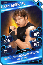 Super card  dean ambrose 3  rare 5502 216