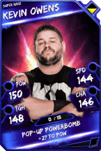 Super card  kevin owens 4  super rare 5646 216