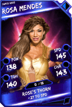 Super card  rosa mendes 4  super rare 5676 216