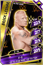 Brocklesnar - ultrarare (loyalty rtg)