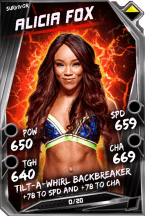 Super card  alicia fox 8  survivor 5936 216