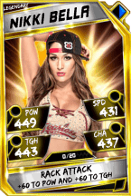 Super card  nikki bella 7  legendary 5914 216