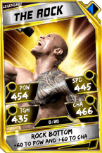 Super card  the rock 7  legendary 5930 216