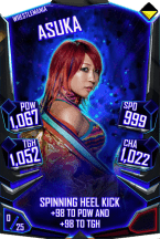 Super card  asuka 9  wrestle mania 6005 216