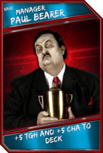 Support card: manager - paulbearer - rare