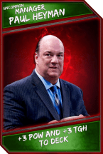 Support Card: Manager - PaulHeyman - Uncommon