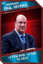 Support Card: Manager - PaulHeyman - Rare