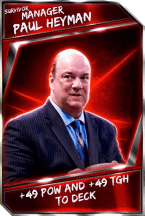 Support card: manager - paulheyman - survivor