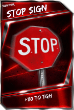 Support card: stopsign - survivor