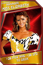 Super card  support  manager  miss elizabeth 7  legendary 6130 216