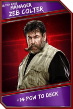 Super card  support  manager  zeb colter 5  ultra rare 6166 216