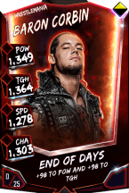 Super card  baron corbin 9  wrestle mania  pc c 6400 216