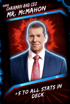 Super card  support  mr mc mahon 3  rare  fusion 6314 216