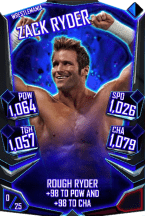 Super card  zack ryder 9  wrestle mania 8114 216