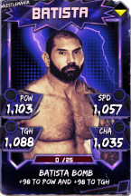 SuperCard Batista 9 WrestleMania Throwback