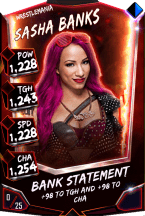 SuperCard SashaBanks 9 WrestleMania PCC