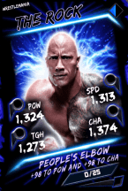 SuperCard TheRock 9 WrestleMania Fusion