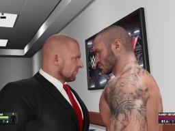 WWE2K17 Triple H Randy Orton Backstage Office